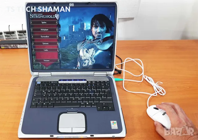 ⭐Продавам уникален ретро лаптоп HP Pavilion ze4700 с ДВА Windows XP и РАБОТЕЩ сериен порт COM1⭐, снимка 6 - Антикварни и старинни предмети - 55742565