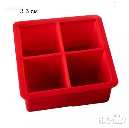 3.3 см куб кубче квадрат силиконов молд форма калъп сапун гипс лед, снимка 2 - Форми - 30858119