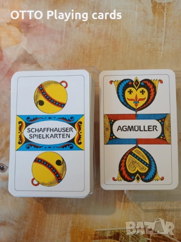 Стари оригинални швейцарски карти за игра, снимка 3 - Карти за игра - 50338364