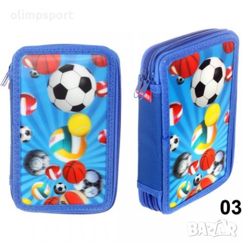 Несесер ученически с 2 отделения и 3D картинка, шит. Всяко отделение разполага с цип за затваряне. Н, снимка 5 - Ученически пособия, канцеларски материали - 37820547