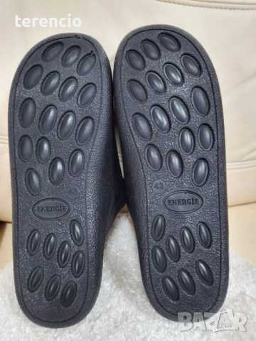 Нови мъжки черни пантофи, снимка 3 - Други - 52623402