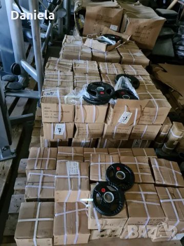 Тежести дискове Ф50 налични чисто нови 20 кг-ви има и 2,5 ,5 ,10 , 15, снимка 6 - Фитнес уреди - 29450393