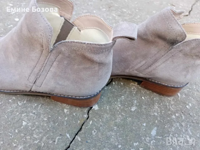 Велурени  боти, снимка 3 - Дамски боти - 49468609