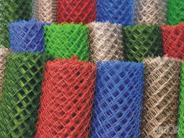 Зелена МРЕЖА с ПВЦ ПЛЕТЕНА от ПРОИЗВОДИТЕЛ оградни мрежи с PVC-покритие в различни цветове.