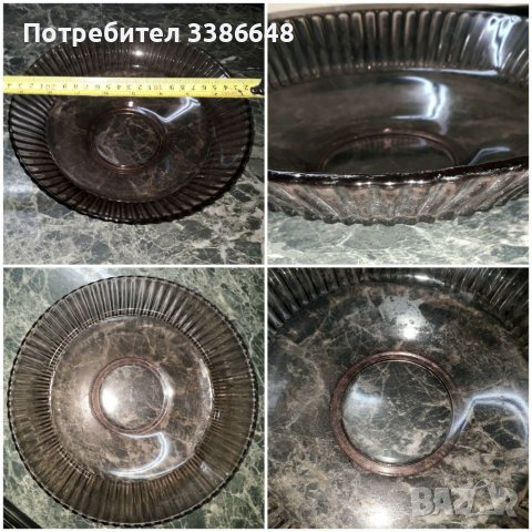 Лот  от  соца  2 кристални  фруктиери  и  2бр  кристални вази. , снимка 8 - Декорация за дома - 38398098