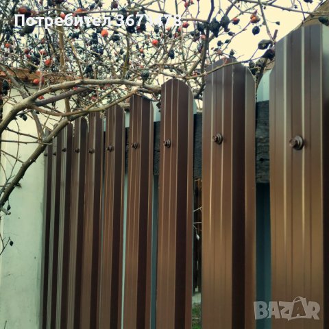 Метални профили (летви) за ограда, Цвят КАФЯВ/АНТРАЦИТ, 75 см, снимка 9 - Огради и мрежи - 40073228