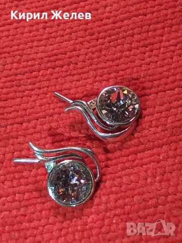 ИЗЯЩНИ СКЪПОЦЕННИ СРЕБЪРНИ ОБЕЦИ СРЕБРО 925 с БЛЕСТЯЩИ ЛАБОРАТОРНИ МОЙСАНИТИ 46800, снимка 14 - Обеци - 46484026