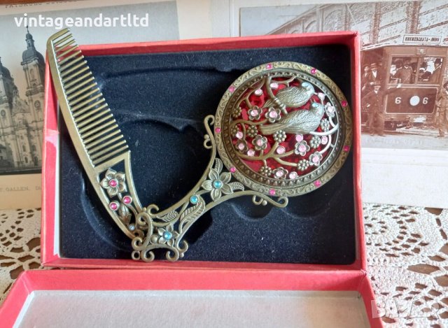 Колекционерско огледало и гребен, снимка 4 - Колекции - 42048657