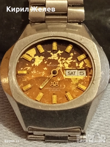 Стар механичен часовник RICOH JAPAN за части ремонт КОЛЕКЦИЯ 51515, снимка 5 - Антикварни и старинни предмети - 52333825