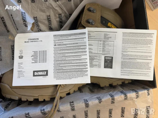 Работни обувки Dewalt Cranson Safety Boot - Stone, снимка 6 - Мъжки боти - 56304746