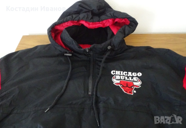 Винтидж Chicago Bulls NBA баскетболен анорак яке Чикаго Булс, снимка 8 - Якета - 53016645