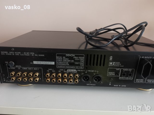 Denon pra 1500, снимка 11 - Ресийвъри, усилватели, смесителни пултове - 35262596