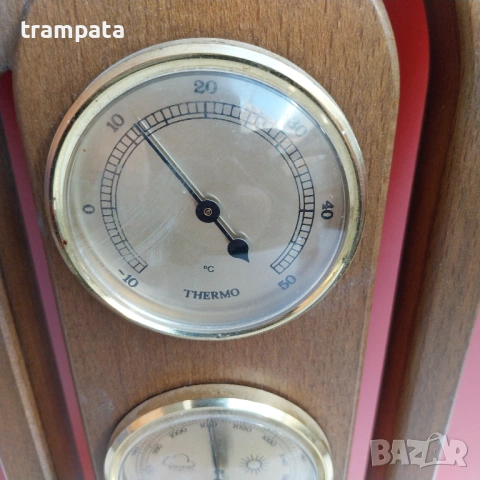 НАЙ ДОБРАТА ОФЕРТА Немски барометър термометър влагомер, снимка 2 - Антикварни и старинни предмети - 53143482
