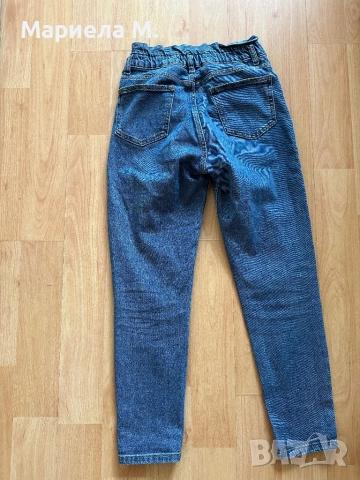 Дънки висока талия, XS, като нови, снимка 2 - Дънки - 52472819