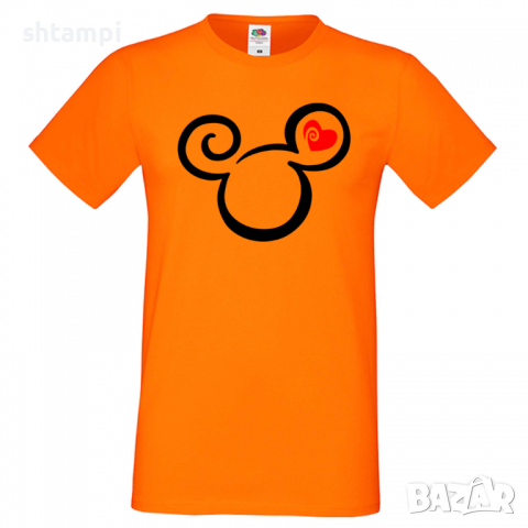 Мъжка тениска Mickey Head Love Подарък,Изненада,Рожден ден, снимка 7 - Тениски - 36576038
