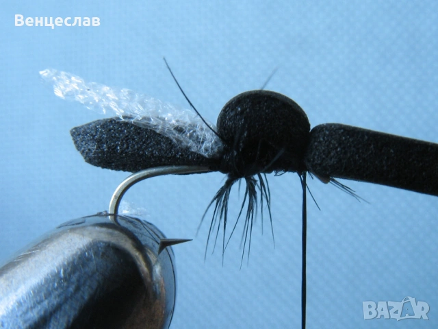 Изкуствени мухи - мушица Bibio, снимка 12 - Стръв и захранки - 54304586