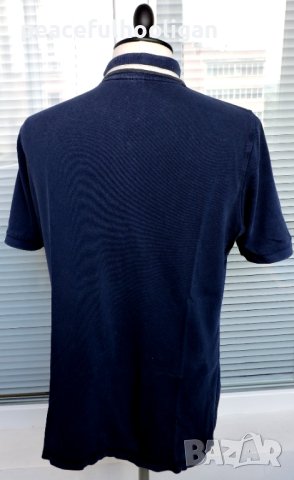 Napapijri Men`s Navy Blue Collared Short Sleeve Casual Polo T-Shirt Size L, снимка 7 - Тениски - 44356673