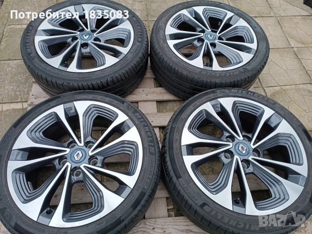 Лети джанти 17ки 5х114.3 Renault + летни гуми Michelin, снимка 3 - Гуми и джанти - 52816824