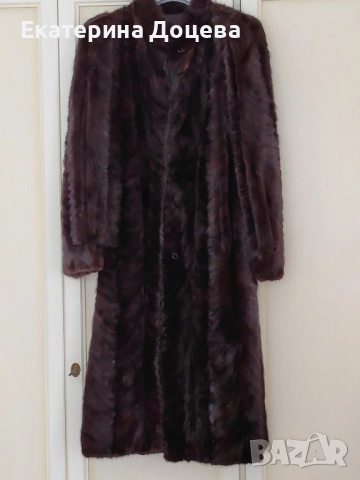 Дълго палто визон, снимка 2 - Палта, манта - 52113899