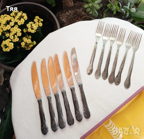 Комплект руски прибори за хранене , снимка 2 - Прибори за хранене, готвене и сервиране - 54099669