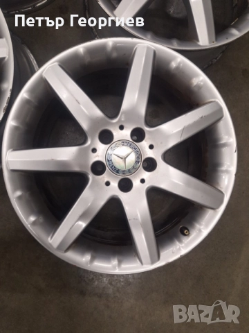 ОРИГИНАЛНИ АЛУМИНИЕВИ ДЖАНТИ МЕРЦЕДЕС /W203/ СПОРТ ПАКЕТ-5x112х66.6-17цола, снимка 2 - Гуми и джанти - 52391916