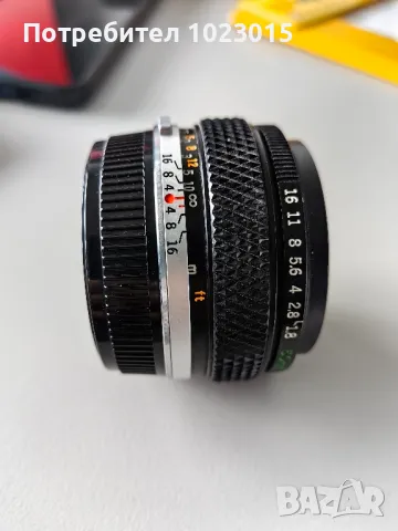 Olympus OM MC 50mm f1. 8, снимка 2 - Обективи и филтри - 50021217