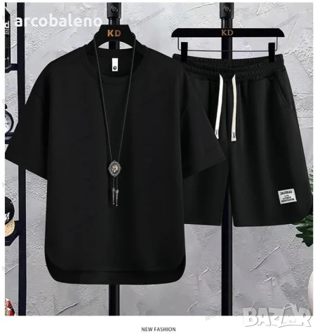 Ежедневен мъжки моден летен комплект от две части, 8цвята , снимка 9 - Спортни дрехи, екипи - 50787712