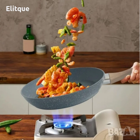 Тиган с многослойно незалепващо покритие, снимка 3 - Съдове за готвене - 52901445