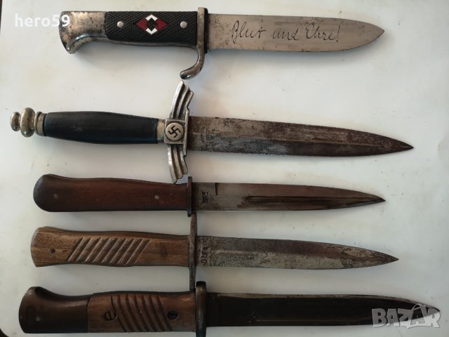WW2-Немски ножове за ръкопашен бой,авиаторски кортик кинжал сабя/хитлерюген 1 емисия, снимка 2 - Колекции - 30515269