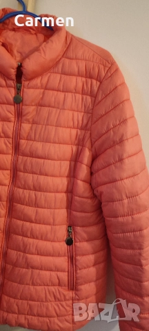 Дамско шушляково яке - цвят сьомга, снимка 7 - Якета - 52429091