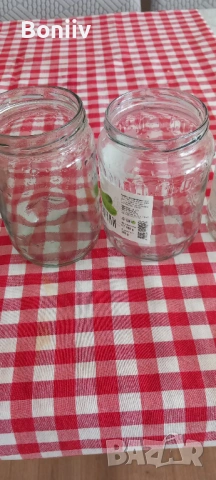 Стъклени буркани , снимка 6 - Буркани, бутилки и капачки - 54317279
