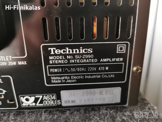 стерео усилвател ресийвър TECHNICS SU-Z990, снимка 7 - Ресийвъри, усилватели, смесителни пултове - 40194397