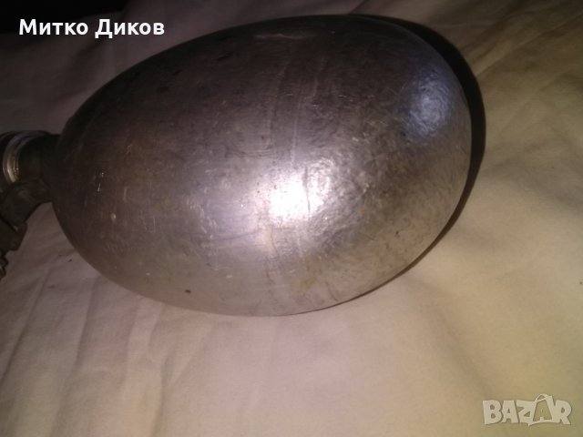 Манерка военна алуминиева от соца със синджирче и карабинка 1л, снимка 5 - Колекции - 30737109