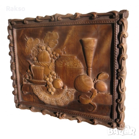 Дърворезба "Натюрморт", снимка 2 - Пана - 52834621