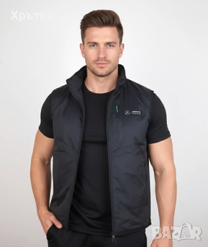 Mercedes AMG F1 Gilet - Оригинален мъжки елек размер L, снимка 4 - Якета - 52939387