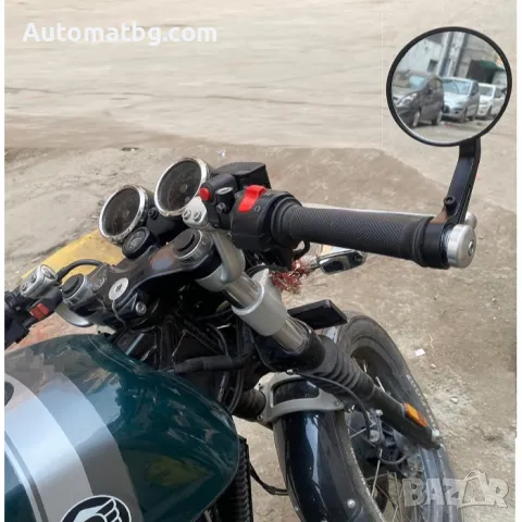 Огледала за мотор Automat, Монтаж с болт, Черен, снимка 2 - Аксесоари и консумативи - 49483812