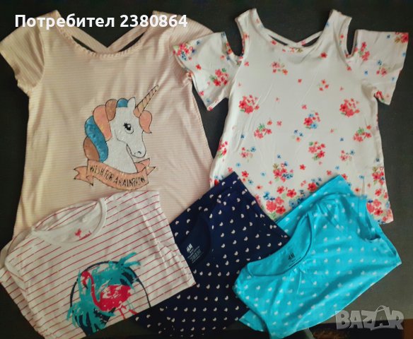 Нови блузки за момиченца/122-128