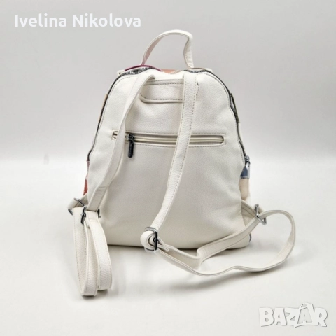 Модерна цветна дамска раница от еко материал, снимка 5 - Раници - 51463555