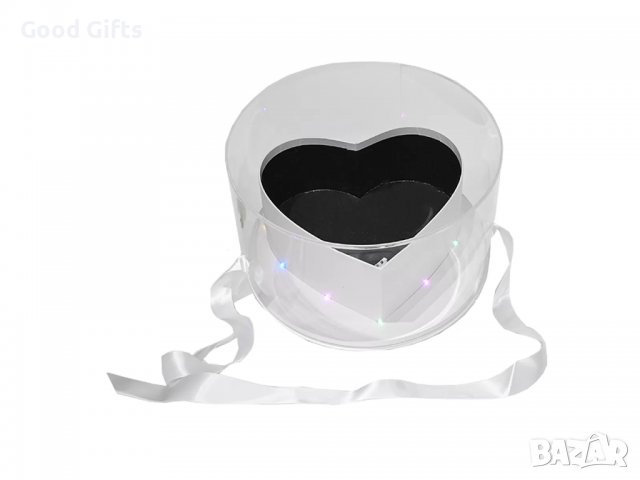Светеща LED Кутия за декорация Shine Heart Бяла, снимка 1 - Романтични подаръци - 39873050