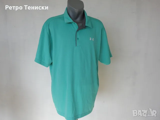 Поло тениска heat Under armour — Мъже размер XXL Зелено