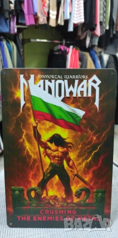 Manowar BG Flag-метални табели плакети, снимка 5 - Китари - 54061119