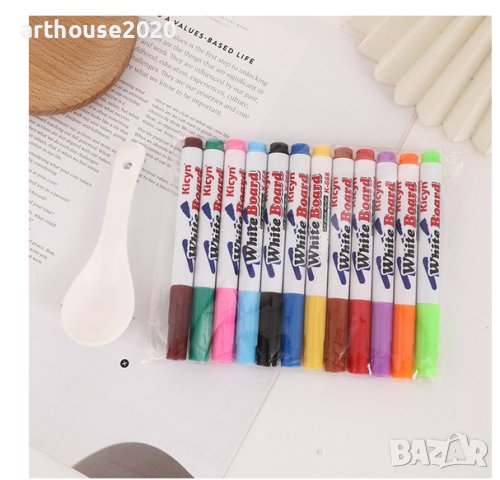 Магически флумастери за рисуване с вода+лъжичка,8 или 12 цвята, снимка 3 - Рисуване и оцветяване - 42919534