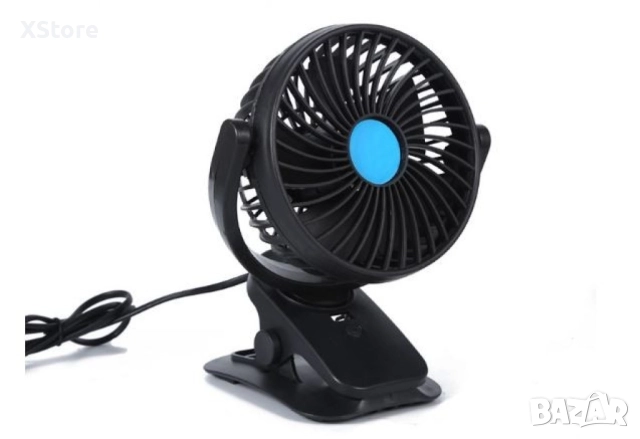 Мини портативен вентилатор със стойка за кола или бюро, снимка 2 - Аксесоари и консумативи - 52483262