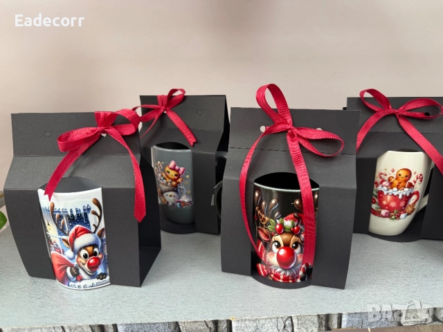 Коледни чаши , снимка 4 - Коледни подаръци - 52345789