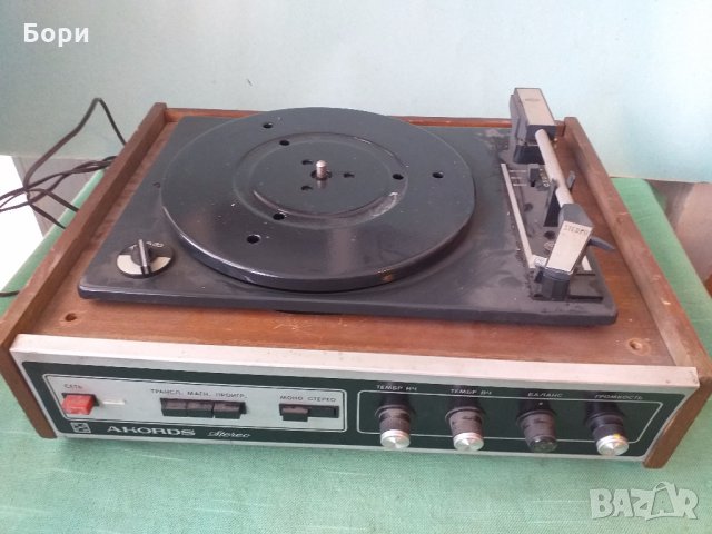 AKORDS Стерео Грамофон с усилвател, снимка 5 - Грамофони - 31501011