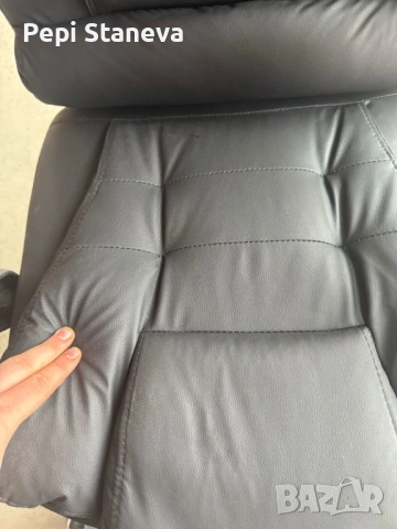 Ергономичен въртящ се офис стол с масаж и поставка за крака, снимка 7 - Столове за офис - 53321901