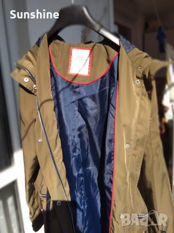 Страхотен зелен тренч, снимка 2 - Палта, манта - 30550649