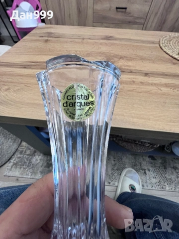 Красива малка , кристална ваза, снимка 4 - Вази - 53052107