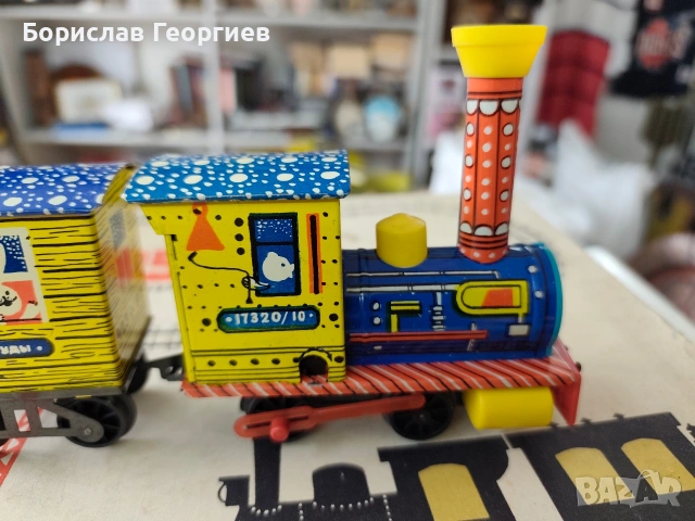 Руска механична играчка влак влакче 1977 г, снимка 8 - Колекции - 53958070