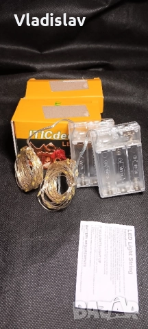 Лед гирлянд 2бр.в комплект 1+1подарък, снимка 2 - Лед осветление - 52418272